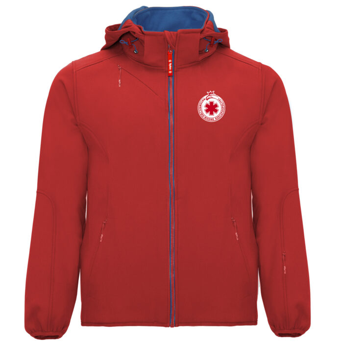 Czerwona kurtka RWR - softshell unisex | Dowolny Nadruk