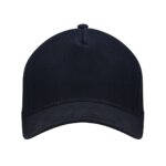 czapka czarna daszek 5 paneli