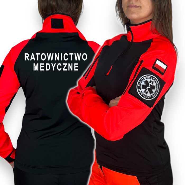 Ratownictwo medyczne, bluza z emblematami
