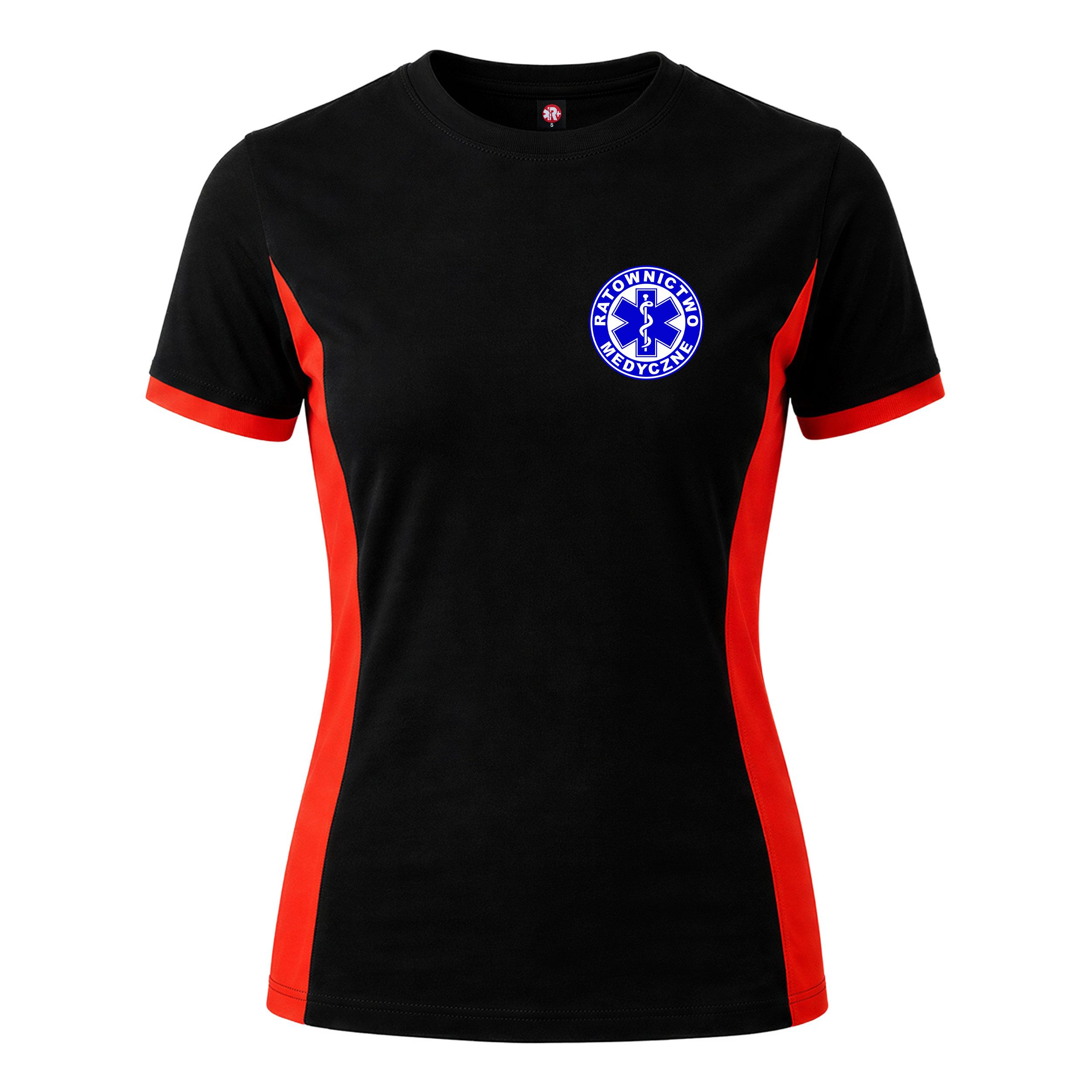 Koszulka damska premium Revers – przód, logo RM