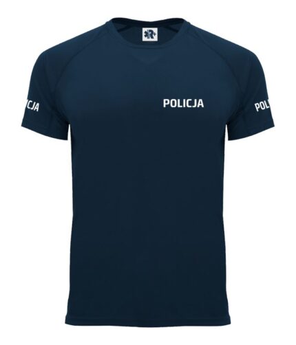 Koszulka POLICJA Męska – oddychająca, szybkoschnąca | Rplus