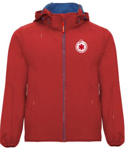 Czerwona kurtka RWR - softshell unisex | Dowolny Nadruk
