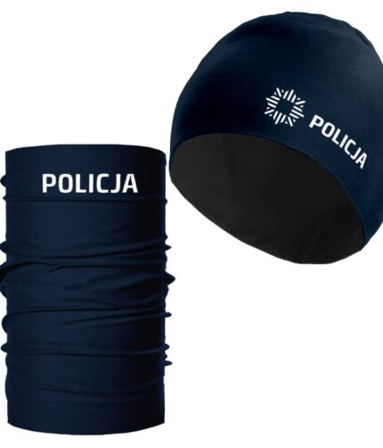 POLICJA – Zestaw termoaktywny: czapka + komin