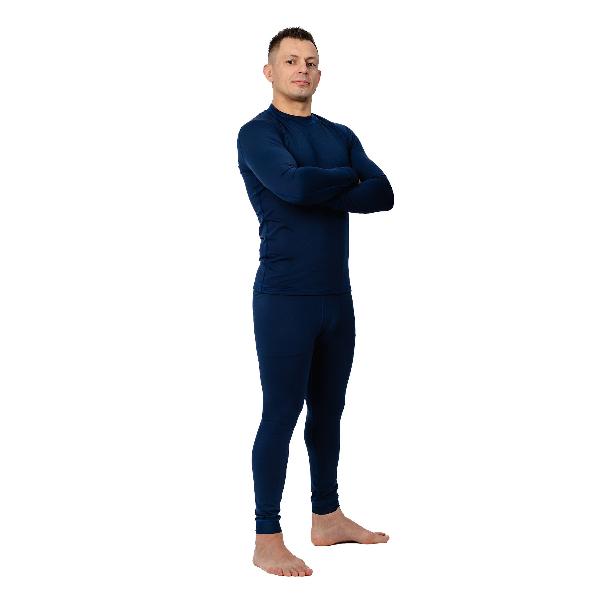 OTBLKAC55 bok Komplet termoaktywny męski dla służb – bluza i spodnie granatowe