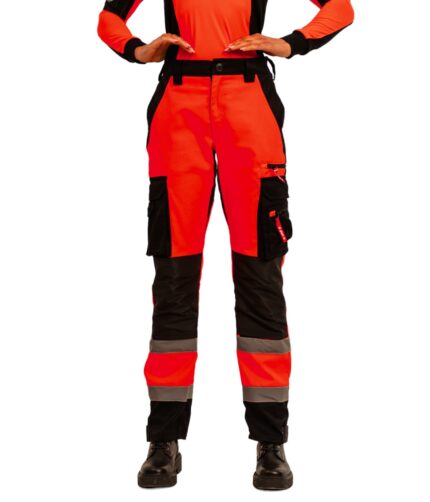Spodnie ratownicze REFLECTIVE - damskie | Fluo