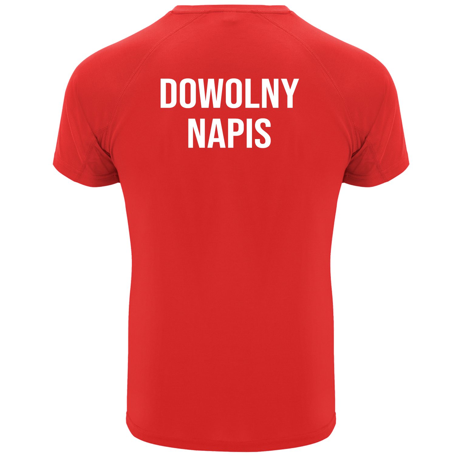 GodłoPL_koszulka czerwona_tył_DOWOLNY NAPIS